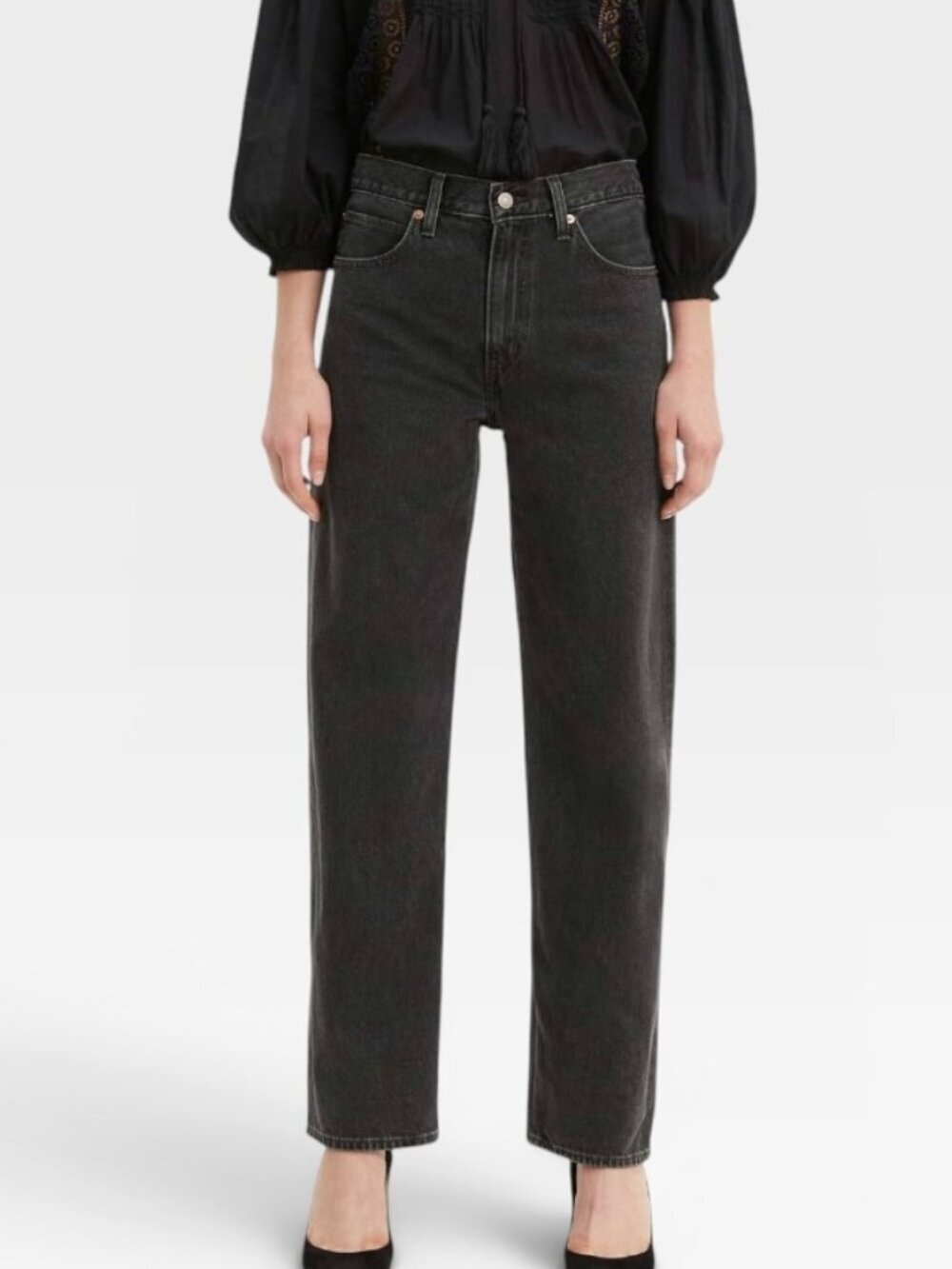 Levi's Dad Premium Denim Jeans Washed Black